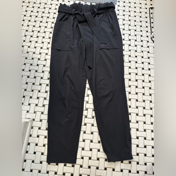 Athleta Charcoal Elastic Waist Pants - Picture 1 of 5